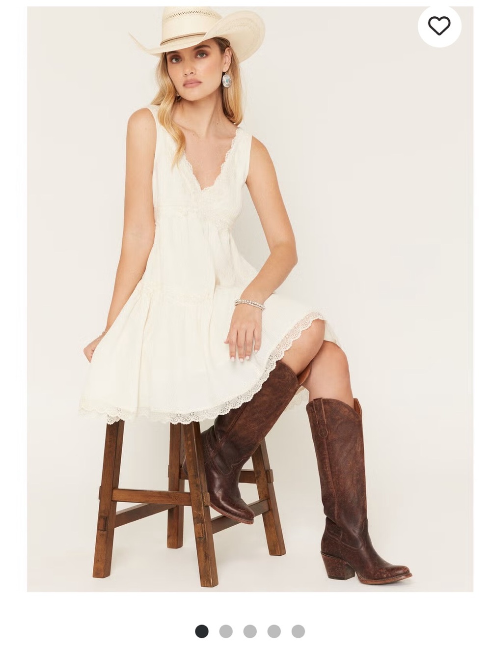 NWOT- Country Outfitters- By Together Women’s Lace Trim Sleeveless Mini Dress